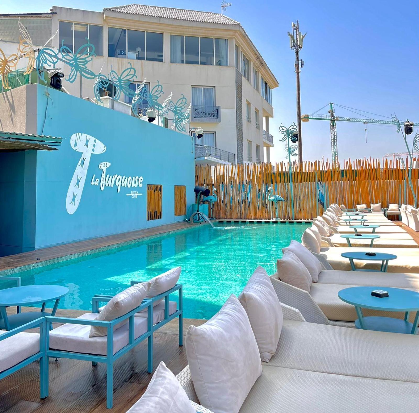 Mandarin Palace Hotel&Spa Tanger Exteriér fotografie The pool at the nightclub